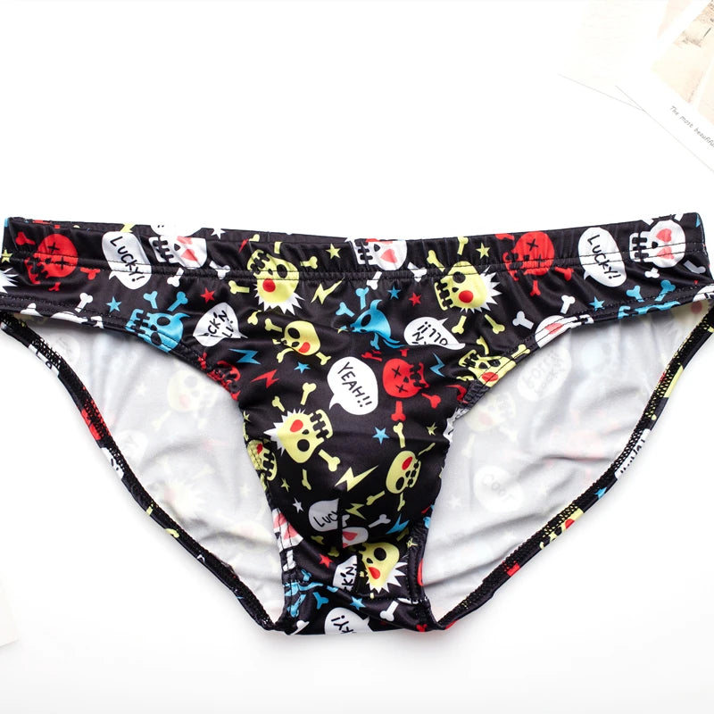 Sexy Men Underwear Briefs Men Print Breathable Panties Cueca U Pouch Soft Jockstrap Man Underpants Gay Slip Homme Calzoncillos
