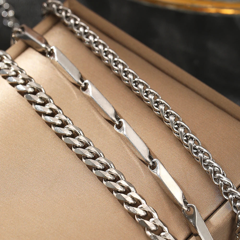 Stainless steel bracelets European and American fashion bracelets exquisite chain bracelets For Women Jewelry Banquet Gifts
