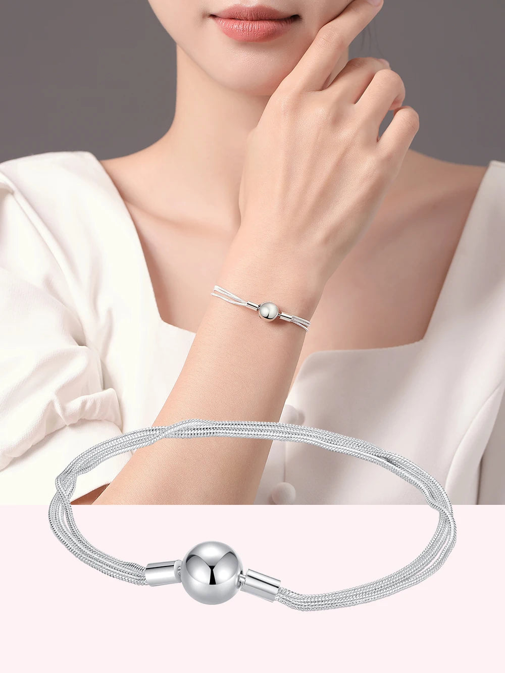 Danturn 925 Sterling Silver Bracelets Crown Butterfly Bus Sisterly Love Cherry Bracelets Women Bracelets Fashion Charm Bracelets