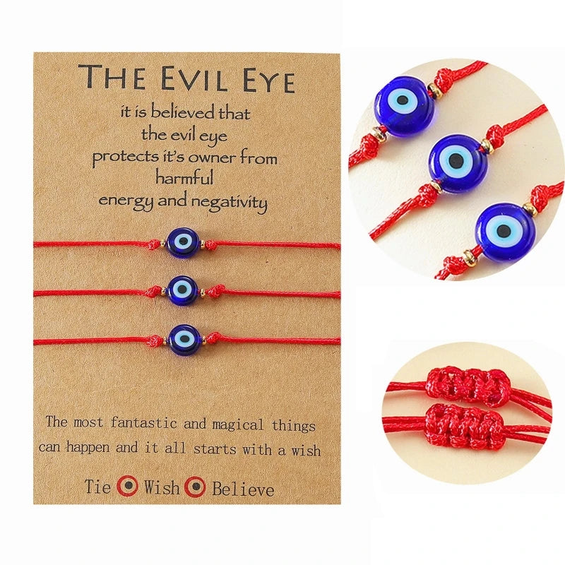 for Evil Eye Bracelets Red String Rope Braided Bracelets Handmand Lucky Bracelets for Women Couple Best