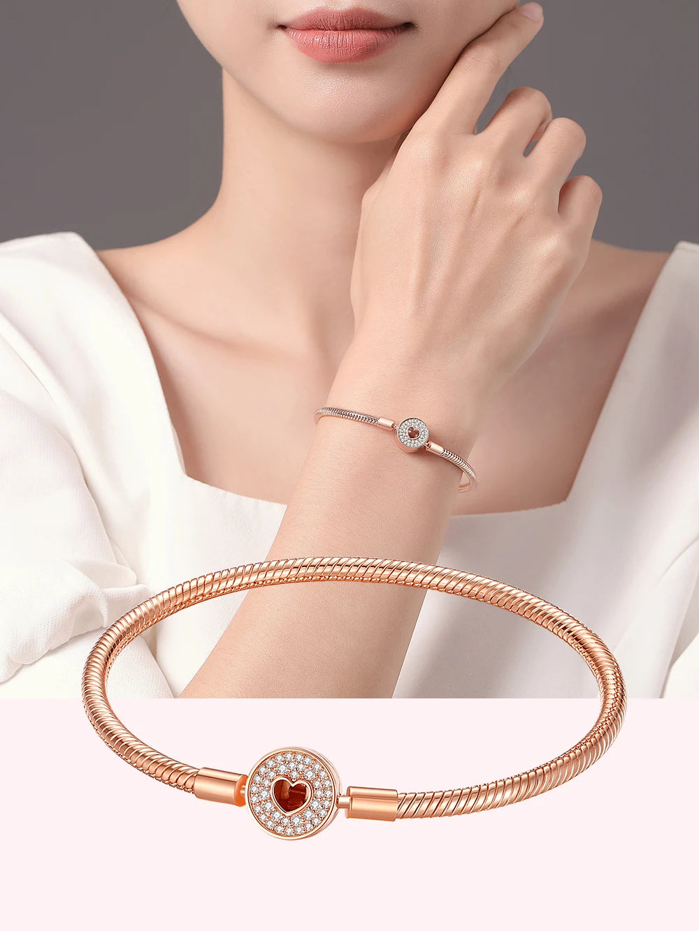 Danturn 925 Sterling Silver Bracelets Crown Butterfly Bus Sisterly Love Cherry Bracelets Women Bracelets Fashion Charm Bracelets