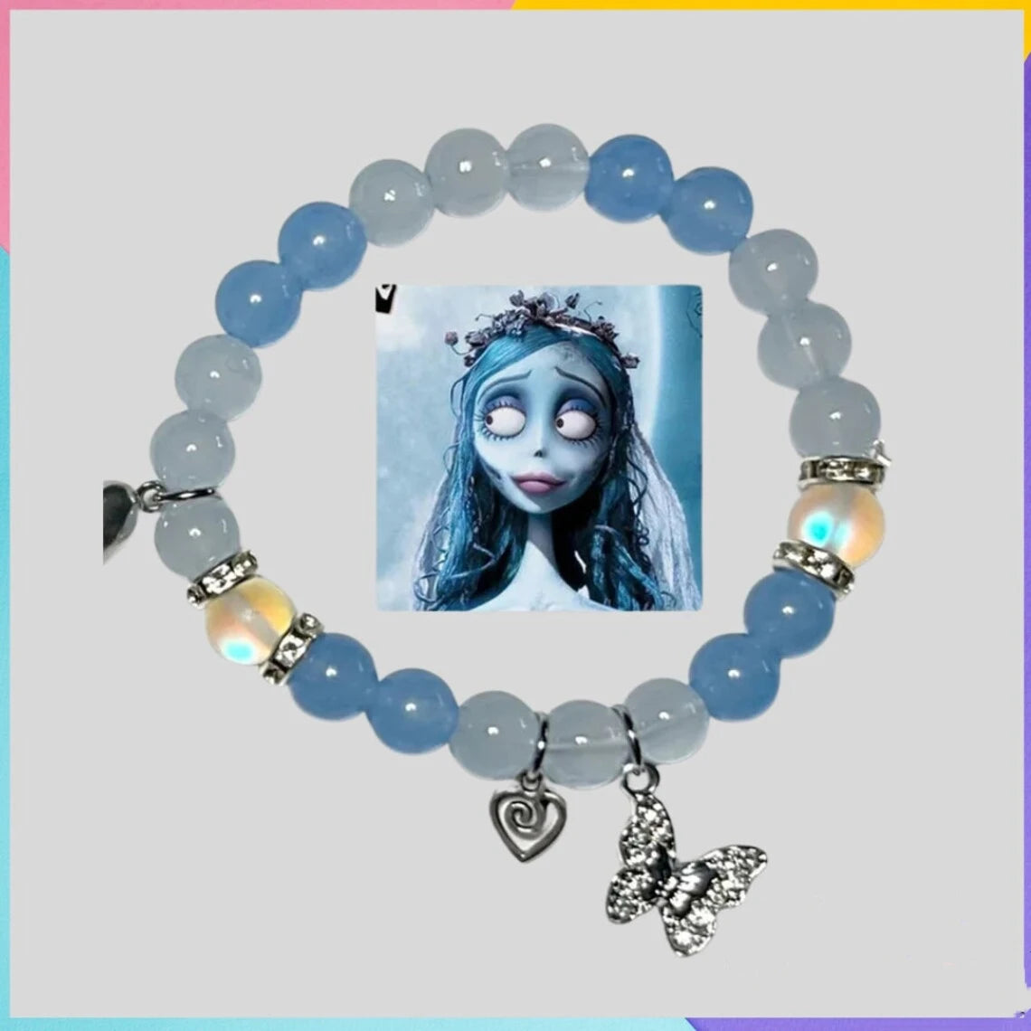 Corpse bride inspired matching bracelets Y2K Jewelry Handmade | Handmade Couple Bracelets | Valentines Bracelets |