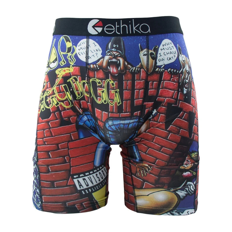 ETHIKA 1Pcs Sexy Men Underwear Boxers Breathable Swimming Man Underpants Plus Size S-3XL Mens Trunks Men's Panties Boxer Briefs