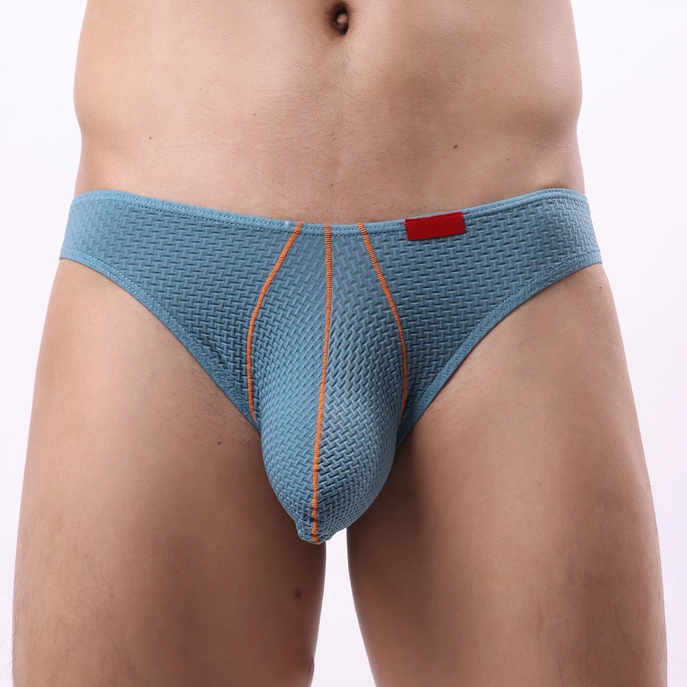 Sexy Men's Low Waist Comfortable U-convex Pouch Underwear Bikini Briefs Lingerie Man Underpants Stretch Panties