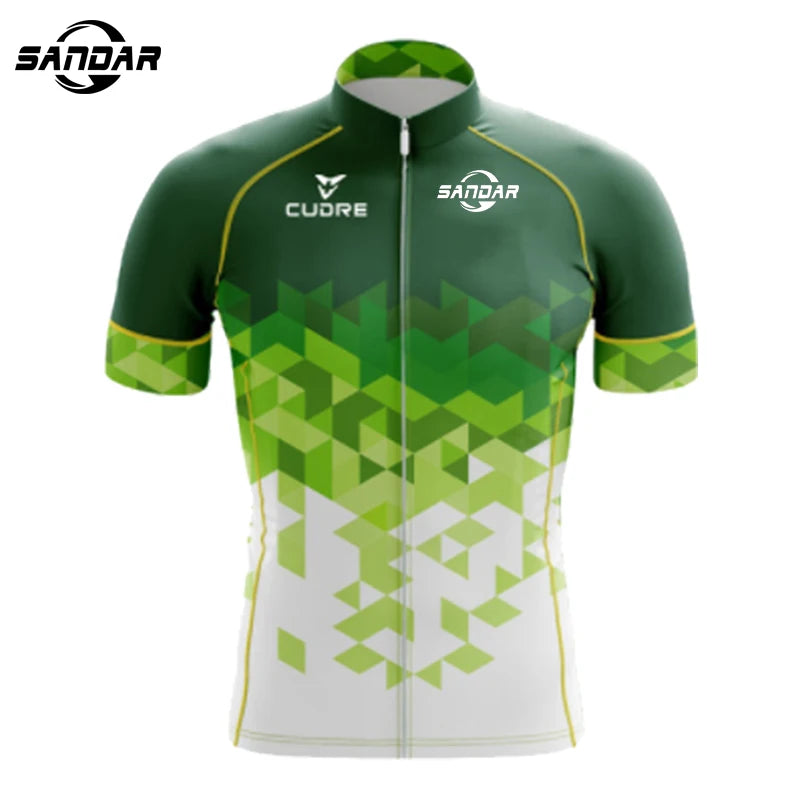 2025 New Sandar Summer Short Sleeved Sportswear Mountain Bike Men's Clothing