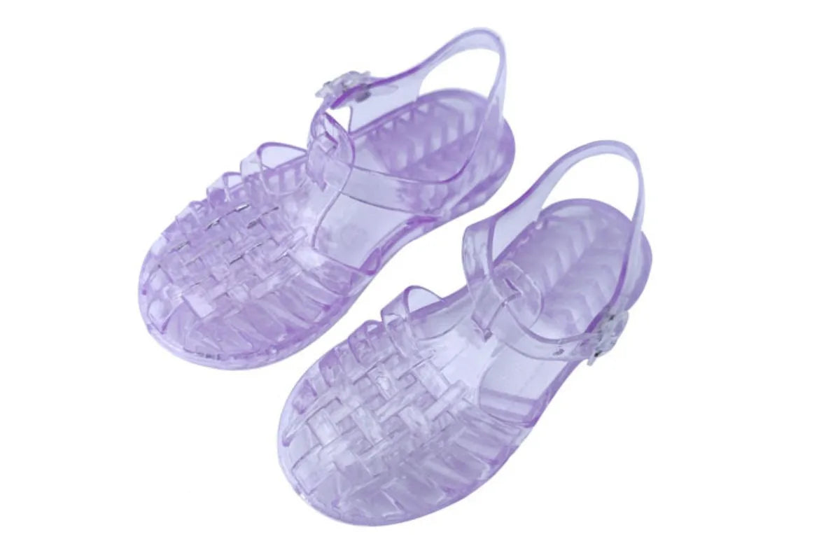 Summer New Sandal Princess Crystal Shoes Boy Girl Children Cave Shoe Kid Jelly Glitter Baby Roman Beach Sandals Toddler Slippers