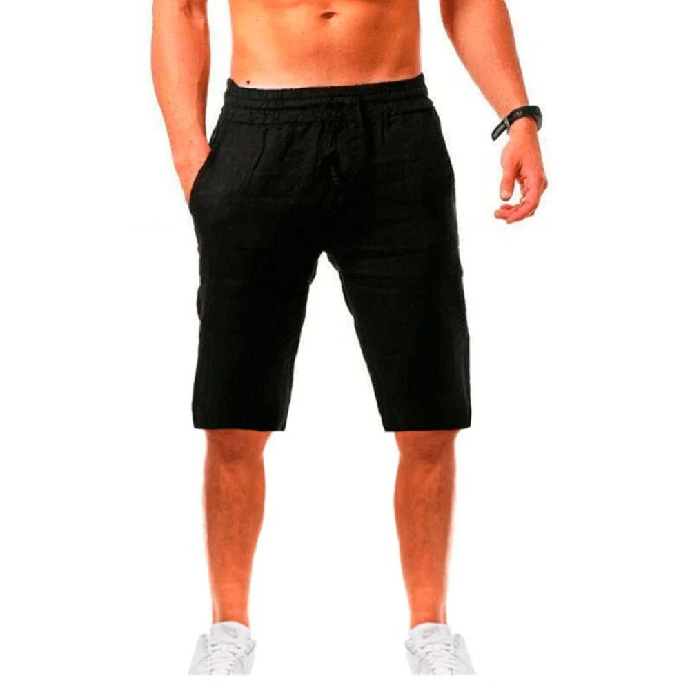 Men's Casual Solid Color Shorts Summer Breathable Fitness Jogging Sport Short Fashion Beach Shorts Men Clothes