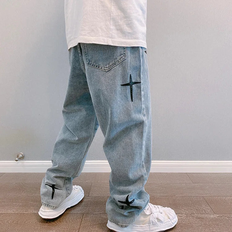Wide Leg Cargo Pants men Streetwear Baggy men Jeans pants Fashion Straight Male men Clothing streetwear cargo pants y2k clothes