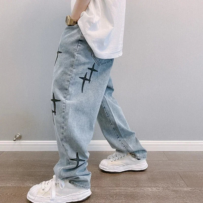 Wide Leg Cargo Pants men Streetwear Baggy men Jeans pants Fashion Straight Male men Clothing streetwear cargo pants y2k clothes