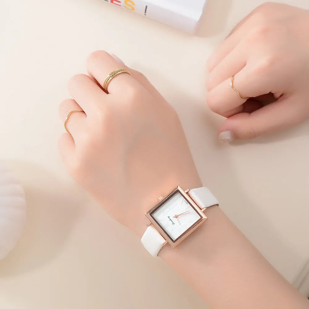 Montres Femmes Luxury Women Watches Luminous Leather Strap Digital Wristwatches Casual Business Wrist Clock Dress Reloj Mujer