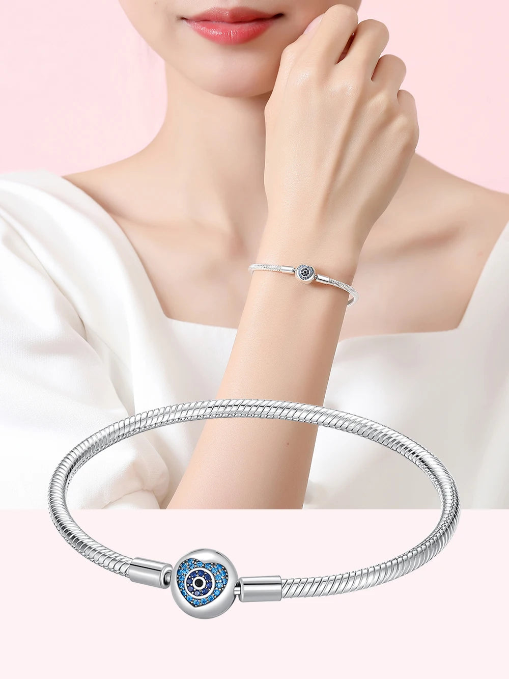 Danturn 925 Sterling Silver Bracelets Crown Butterfly Bus Sisterly Love Cherry Bracelets Women Bracelets Fashion Charm Bracelets