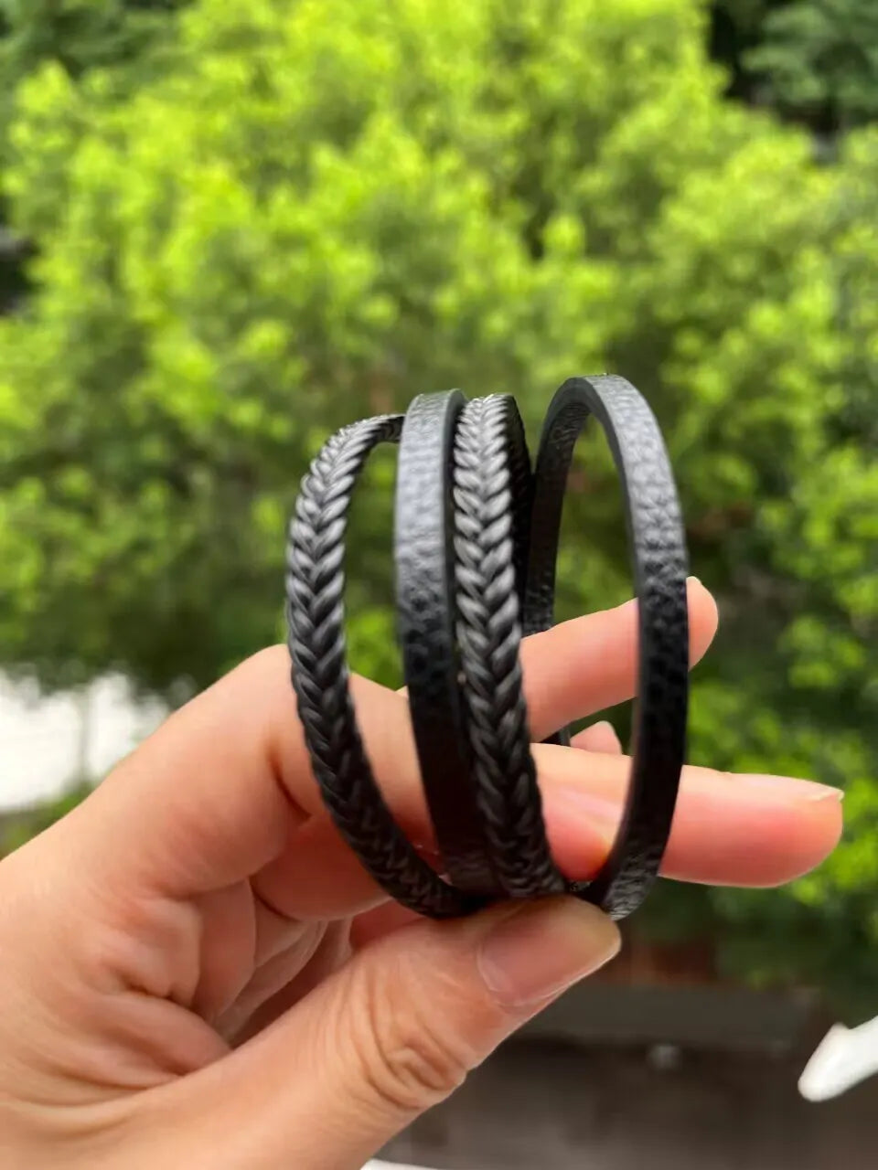 Trendy Leather Bracelets Men Stainless Steel Multilayer Braided Rope Bracelets For Male Bracelets Jewelry