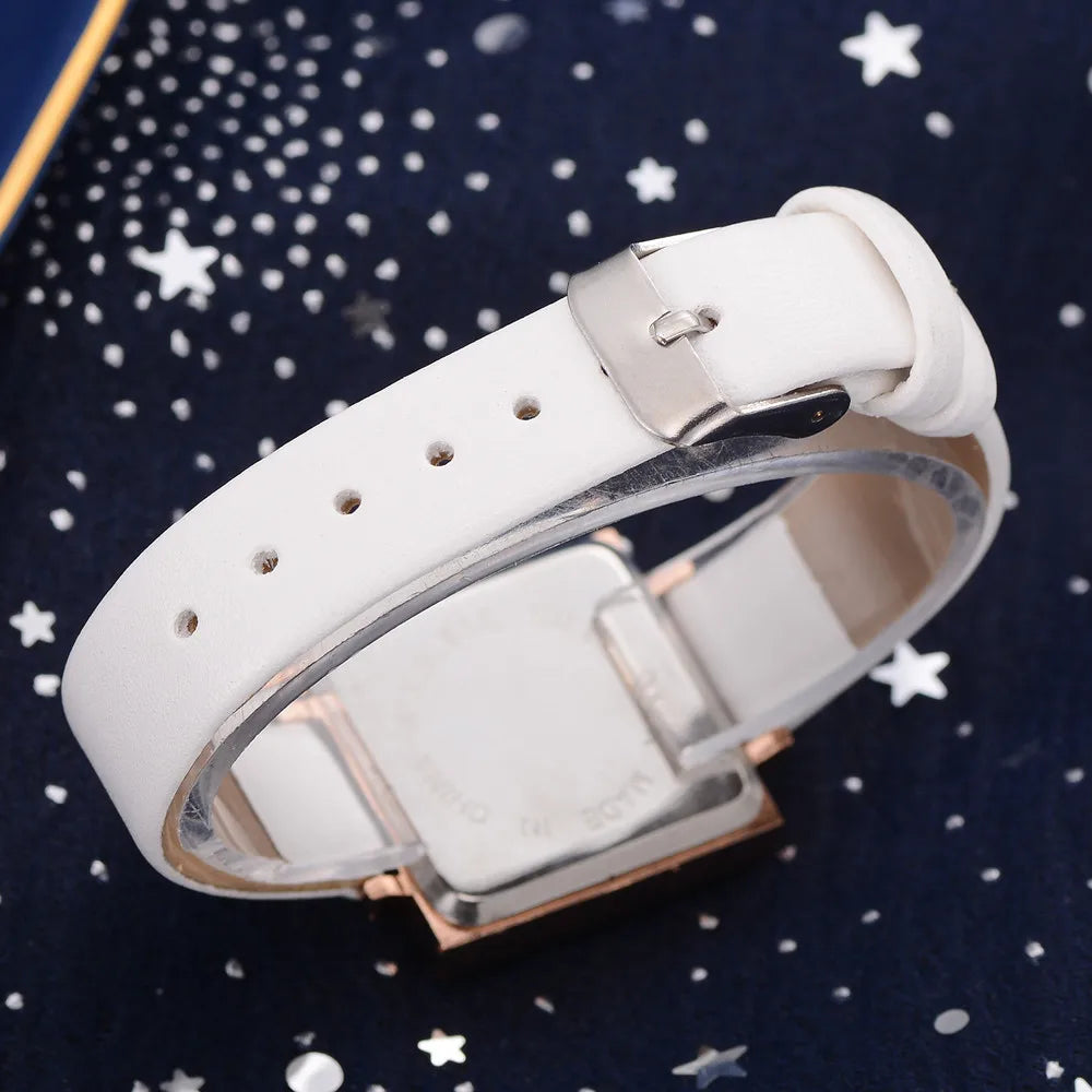 Montres Femmes Luxury Women Watches Luminous Leather Strap Digital Wristwatches Casual Business Wrist Clock Dress Reloj Mujer