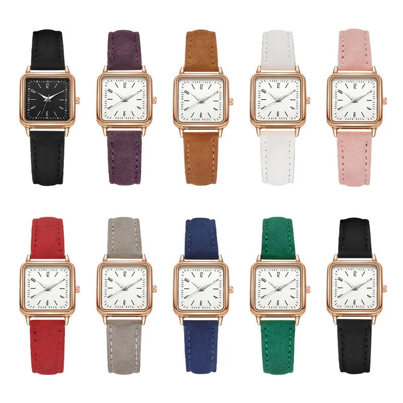 Montres Femmes Luxury Women Watches Luminous Leather Strap Digital Wristwatches Casual Business Wrist Clock Dress Reloj Mujer