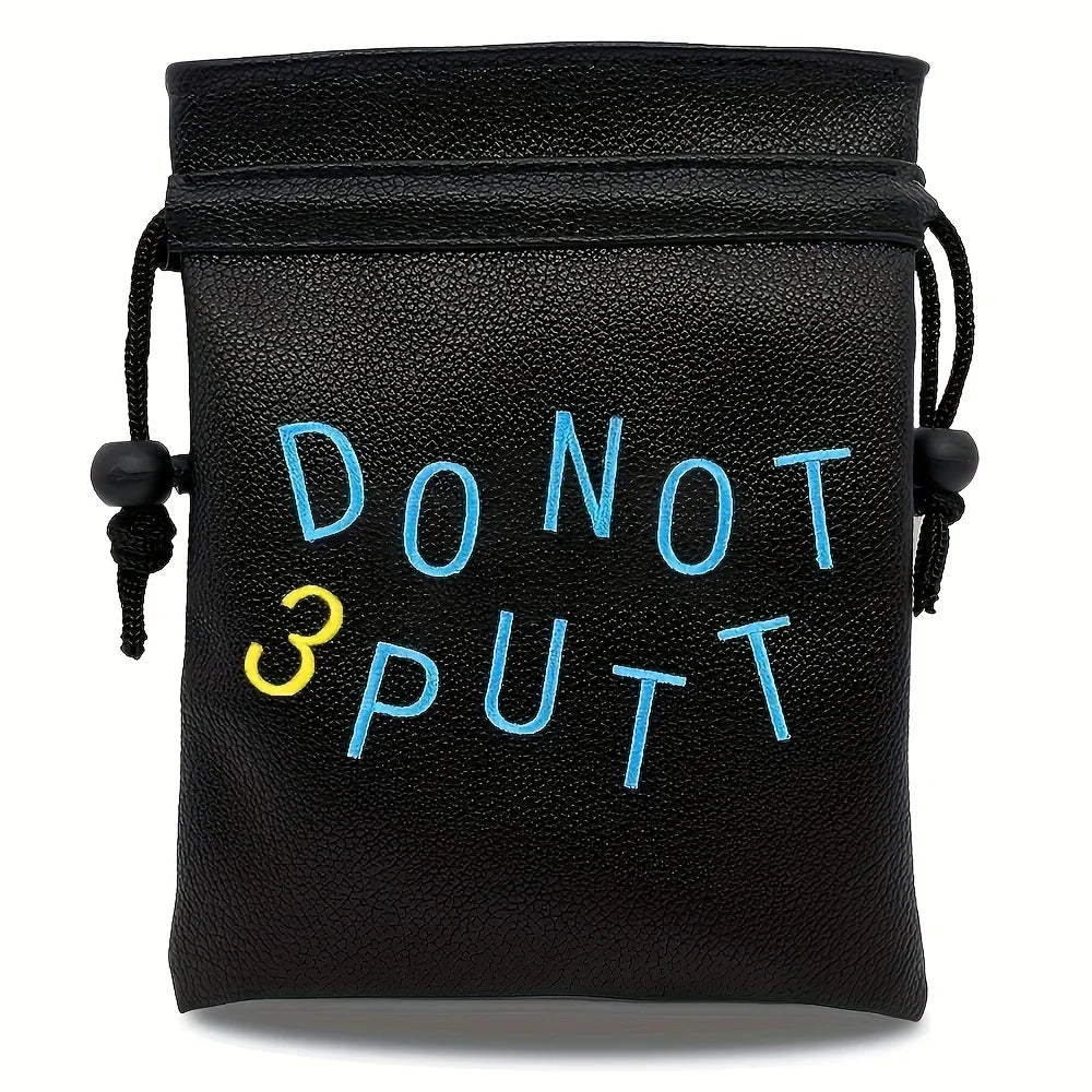 Golf valuable item bag, sealed with a drawstring. This portable packaging bag is perfect for holding golf balls and is an access