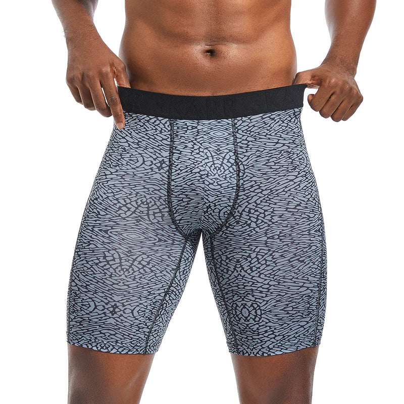 Fashion Long mens boxers Polyester underwear for man underpants Sexy Men's panties Comfortable Stretch boxer shorts men