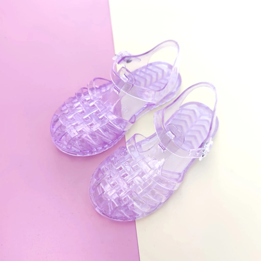 Summer New Sandal Princess Crystal Shoes Boy Girl Children Cave Shoe Kid Jelly Glitter Baby Roman Beach Sandals Toddler Slippers