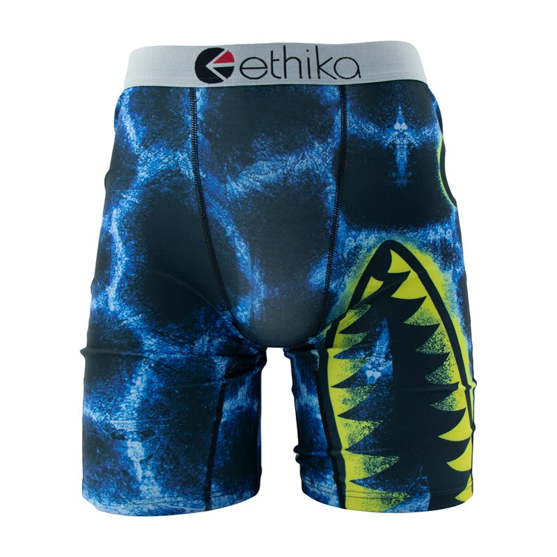 ETHIKA 1Pcs Sexy Men Underwear Boxers Breathable Swimming Man Underpants Plus Size S-3XL Mens Trunks Men's Panties Boxer Briefs