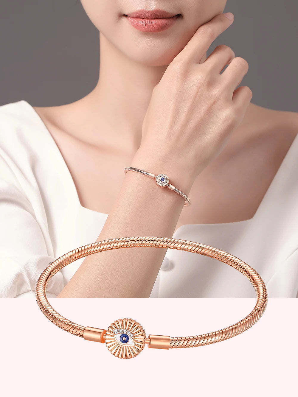 Danturn 925 Sterling Silver Bracelets Crown Butterfly Bus Sisterly Love Cherry Bracelets Women Bracelets Fashion Charm Bracelets