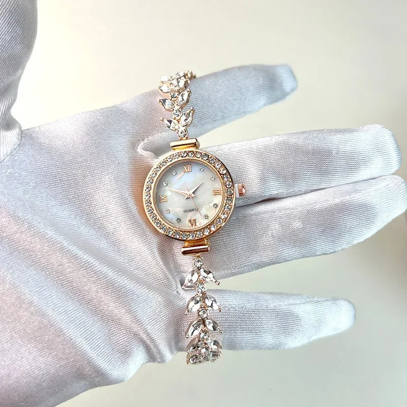 Watches for Women Reloj Mujer Mermaid Chain Light Luxury Diamond Bracelet Ladies Fashion Quartz Watches Montres Femmes
