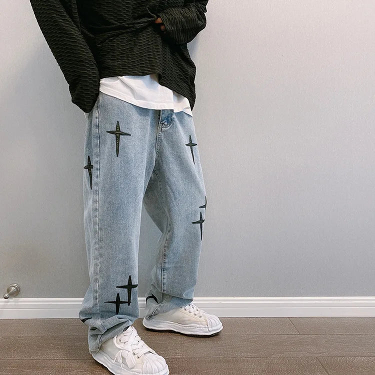 Wide Leg Cargo Pants men Streetwear Baggy men Jeans pants Fashion Straight Male men Clothing streetwear cargo pants y2k clothes