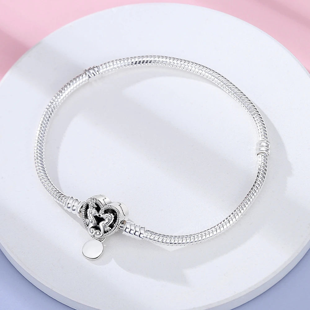 Danturn 925 Sterling Silver Bracelets Crown Butterfly Bus Sisterly Love Cherry Bracelets Women Bracelets Fashion Charm Bracelets