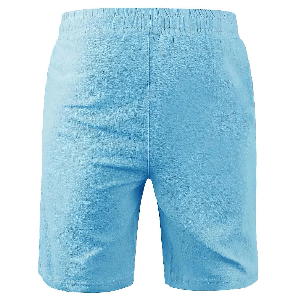 Men's Casual Solid Color Shorts Summer Breathable Fitness Jogging Sport Short Fashion Beach Shorts Men Clothes