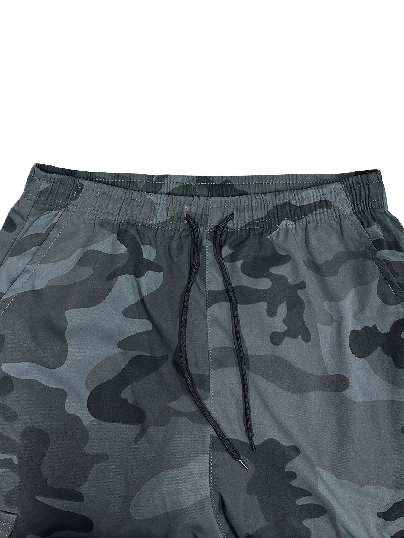 [Trendy Camo Cargo Pants] Camo Cargo Pants - Men's Trendy Casual Regular Fit Trousers With Side Pocket For Outdoor Activities