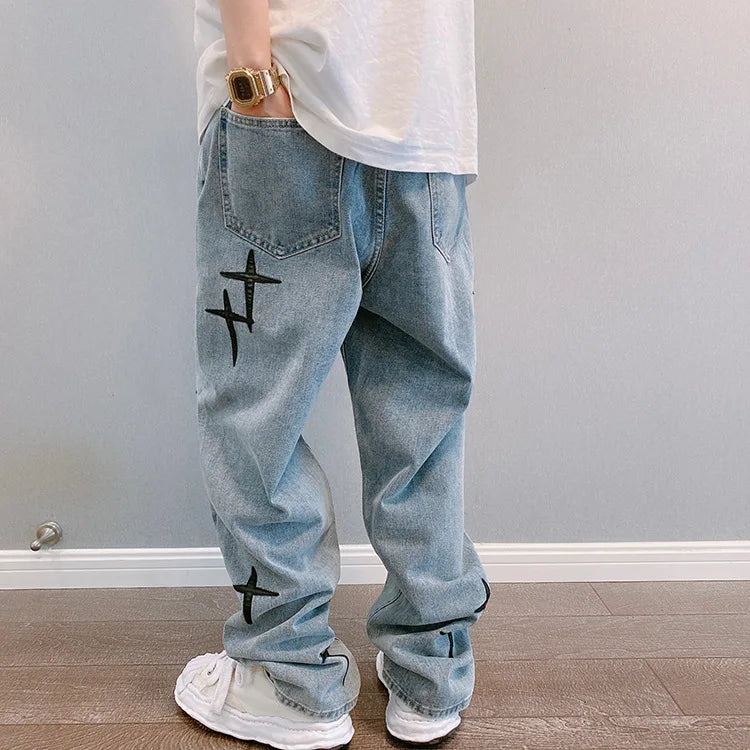 Wide Leg Cargo Pants men Streetwear Baggy men Jeans pants Fashion Straight Male men Clothing streetwear cargo pants y2k clothes