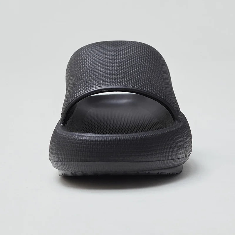 UTUNE Men's Thick Sole Non-slip Slippers Summer Indoor Casual Sandal soft Comfortable Breathable 51cm Fashion Home Footwear