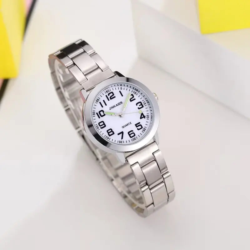 New Children's Boys Girls Watches Stainless Steel Students Quartz Adult Watch Birthday Gift Relojes Montres Kol Kaati
