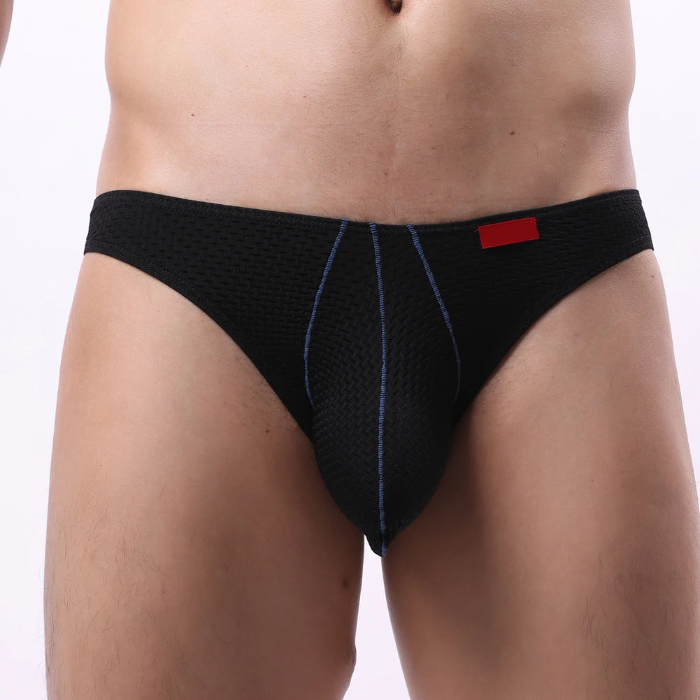 Sexy Men's Low Waist Comfortable U-convex Pouch Underwear Bikini Briefs Lingerie Man Underpants Stretch Panties
