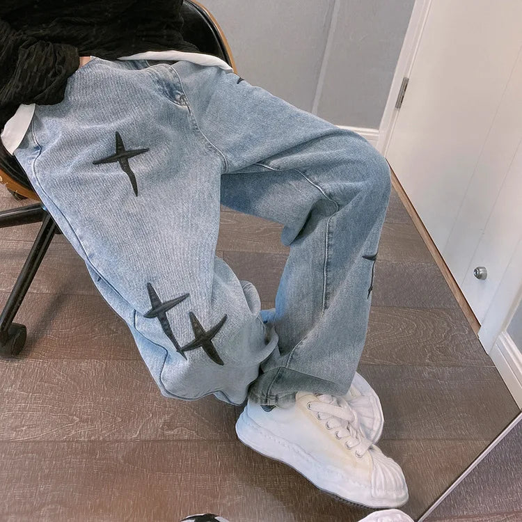 Wide Leg Cargo Pants men Streetwear Baggy men Jeans pants Fashion Straight Male men Clothing streetwear cargo pants y2k clothes