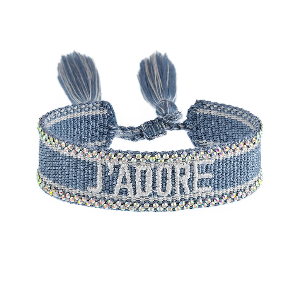 Cotton Bracelets Handmade Adjustable Woven Bracelets Beach Vibes