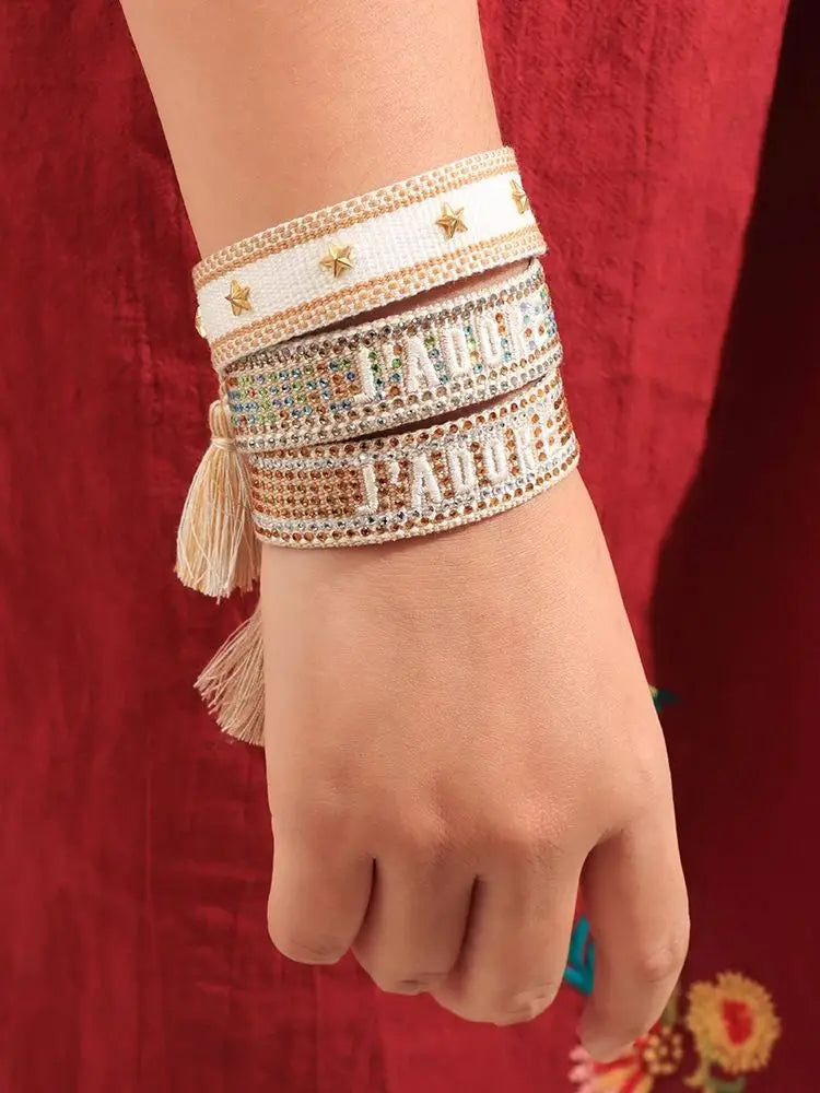 Cotton Bracelets Handmade Adjustable Woven Bracelets Beach Vibes