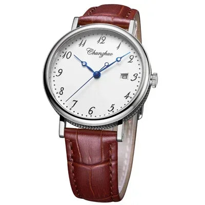 Montre décontractée ultra-plate pour homme, mouvement de montre à quartz de 38 mm, acier inoxydable importé du Japon