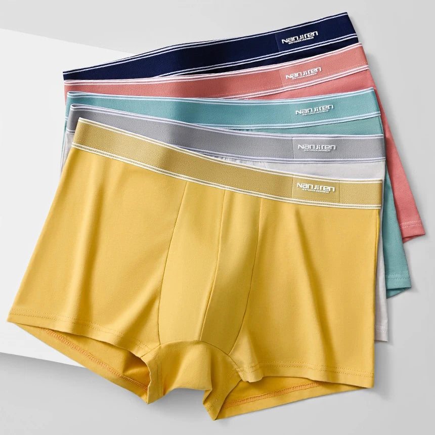 4Pcs Boxer Shorts Men's Underwear Sexy Panties Cotton Boxers Man Underpants Male Shorts Homme U Convex Lingerie Wholesale Lots