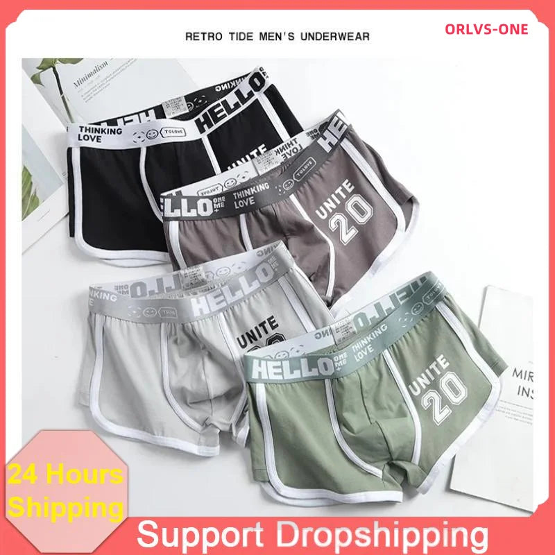 Men's Underwear Boxer Shorts Sexy Panties Cotton Boxers Sports Comfort Man Underpants Shorts Homme U Convex Lingerie PD3205