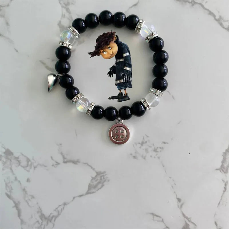 Coraline and Wybie matching bracelets| couples matching bracelets|Halloween matching bracelets|unique gifts |