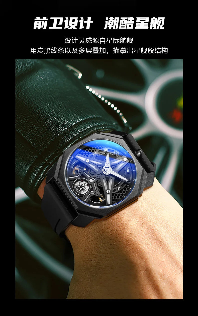 PAGANI DESIGNS Mens Mechanical Watch Luxury Sports Automatic Watches for Men Stainless Steel Waterproof Wristwatch Reloj montres