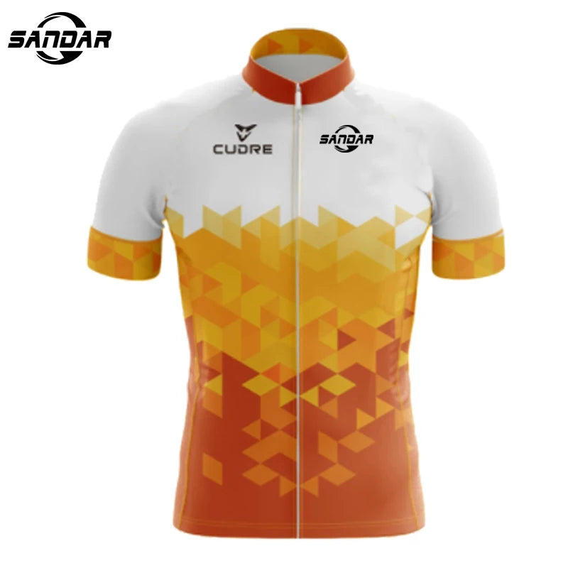 2025 New Sandar Summer Short Sleeved Sportswear Mountain Bike Men's Clothing