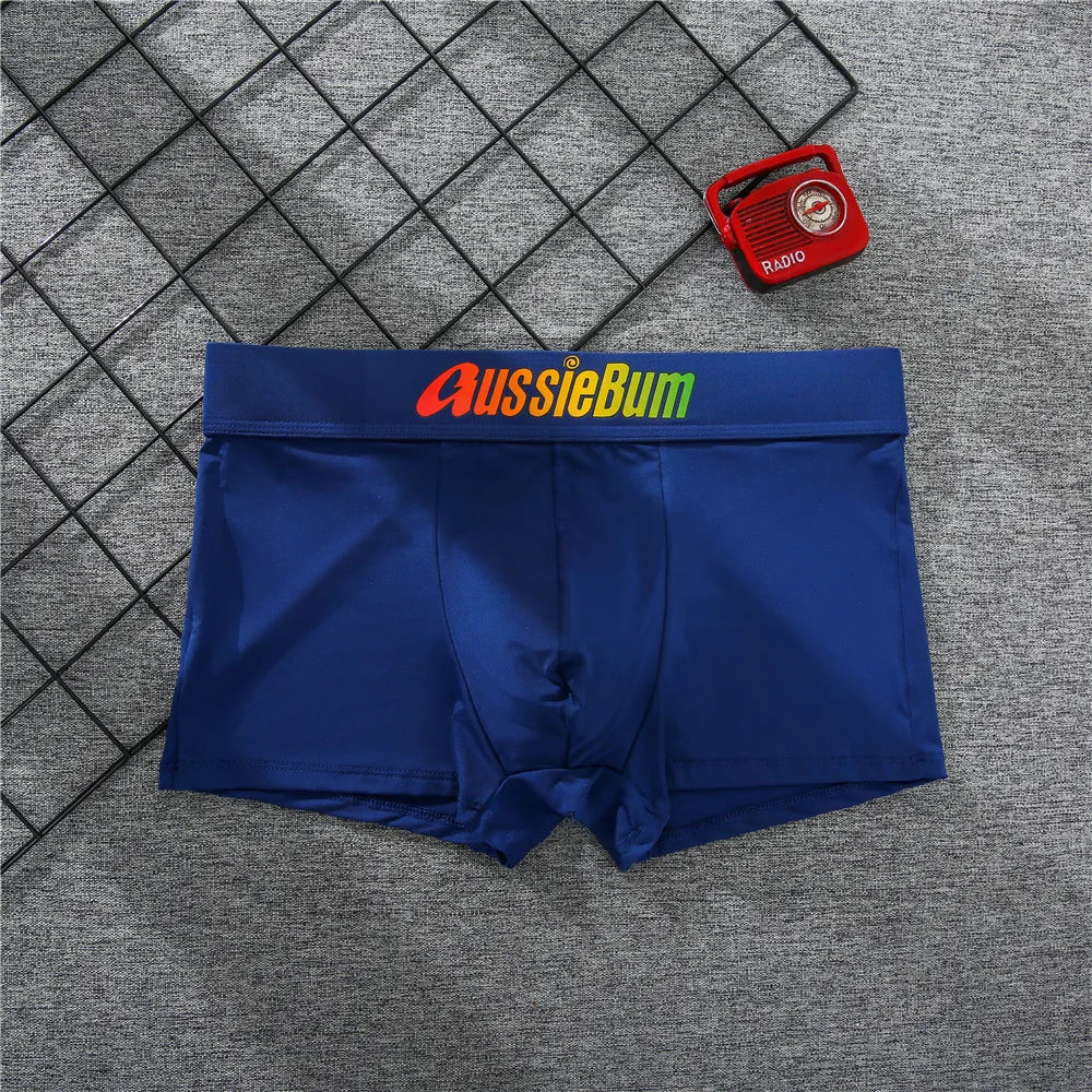 Sexy Men Boxers Shorts Aussiebum Underwear Men' Boxers Male Panties Calzoncillos Slip Men U Convex Pouch Man Underpants M-XXL
