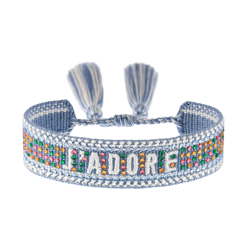Cotton Bracelets Handmade Adjustable Woven Bracelets Beach Vibes