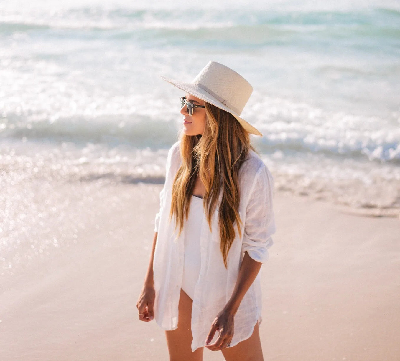 Bikini Cover Up Women Beach Shirts Candy Colors Swimsuit Cape 2024 New Summer Long Sleeve Tunic Swimwear Outfits