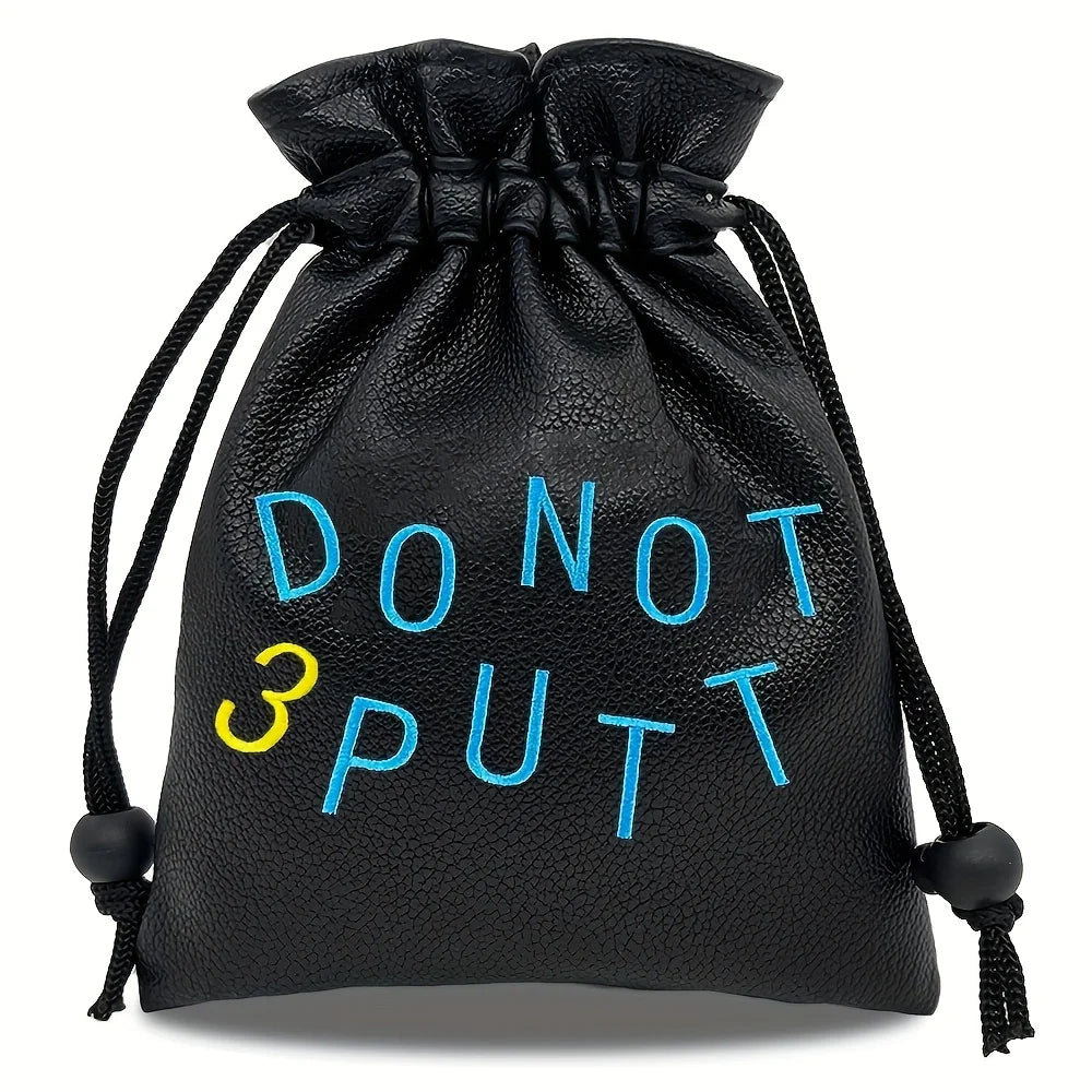 Golf valuable item bag, sealed with a drawstring. This portable packaging bag is perfect for holding golf balls and is an access