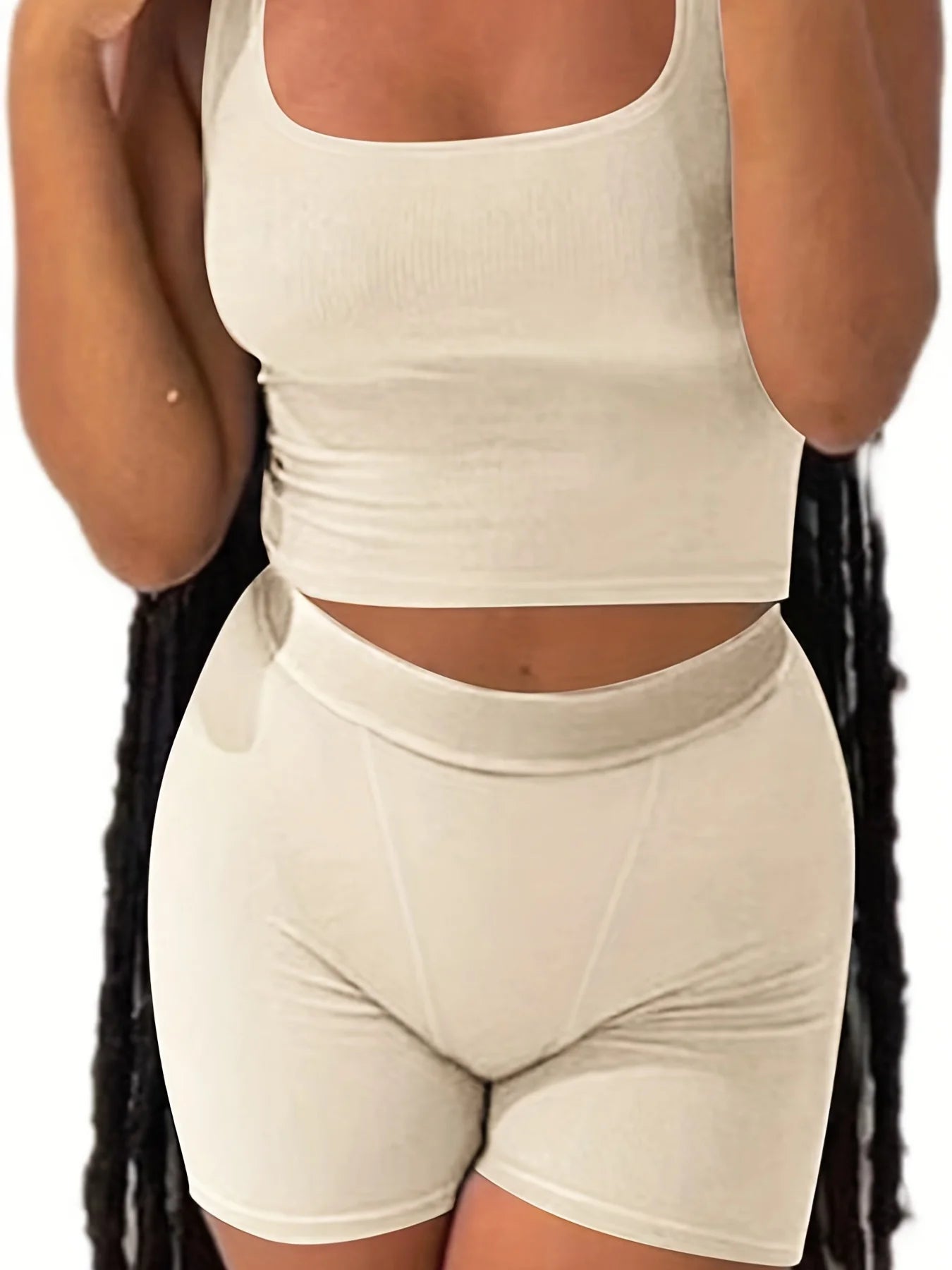 Women's Clothing Summer  Wholesale Ribbed Loungewear Women Sets  Lounge Wear Two Piece Tank Tops and Shorts Set
