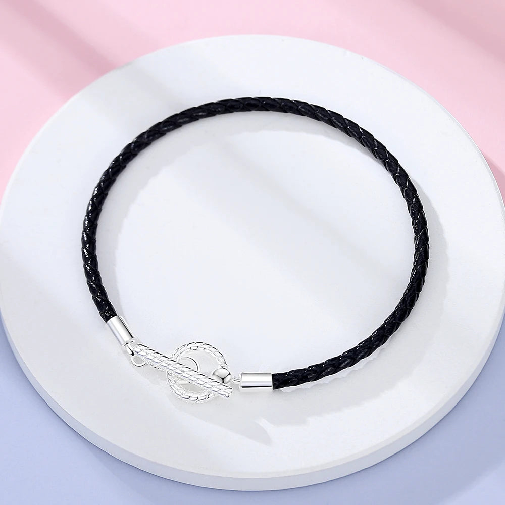 Danturn 925 Sterling Silver Bracelets Crown Butterfly Bus Sisterly Love Cherry Bracelets Women Bracelets Fashion Charm Bracelets