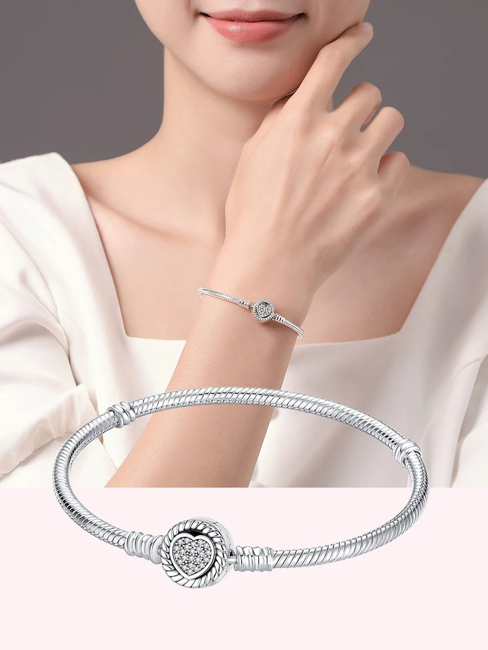 Danturn 925 Sterling Silver Bracelets Crown Butterfly Bus Sisterly Love Cherry Bracelets Women Bracelets Fashion Charm Bracelets