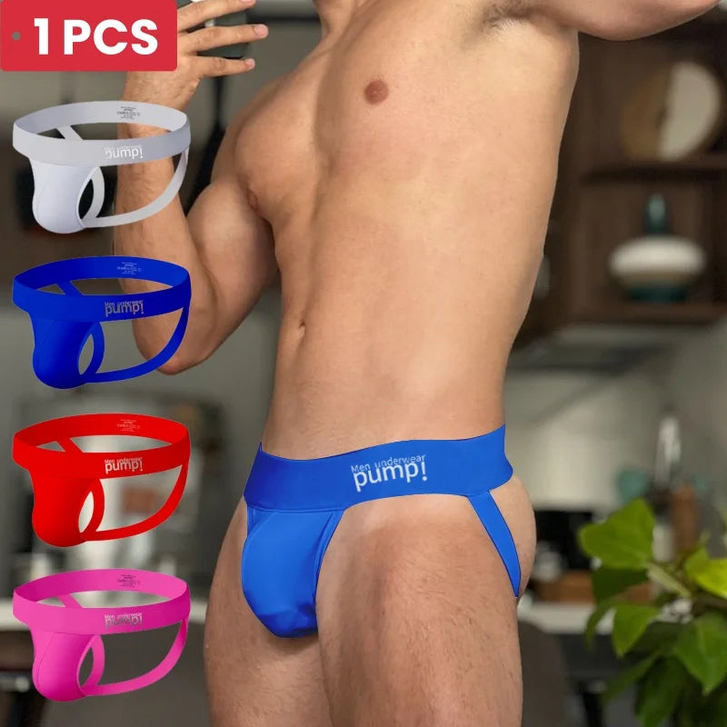 1 PCS MP Fashion Cotton Men's Thong And G String Man Underpants Quick Dry Tanga Gay Sexy Men Underwear Jockstrap Panties Male