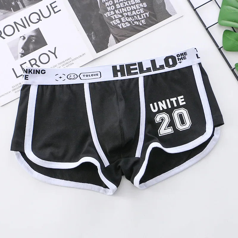 Men's Underwear Boxer Shorts Sexy Panties Cotton Boxers Sports Comfort Man Underpants Shorts Homme U Convex Lingerie PD3205